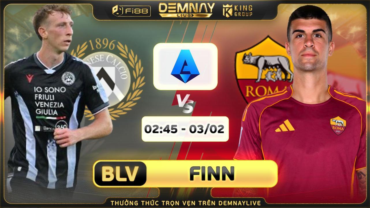 Udinese 1 - 0 Roma: Udinese tạo địa chấn đánh bại AS Roma ngay trên sân nhà Friuli